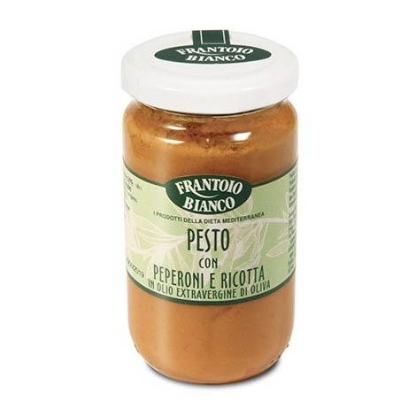 Pesto con peperoni e ricotta